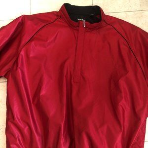 NWT Bolle Men's 1/4 Zip L/S Pullover All Weather RED Jacket XL w/pockets